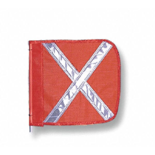 HD Flag, Reflexite X, 12x12 In, Orange