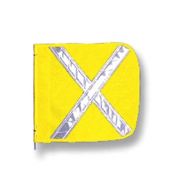 HD Flag, Reflexite X, 12x12 In, Yellow