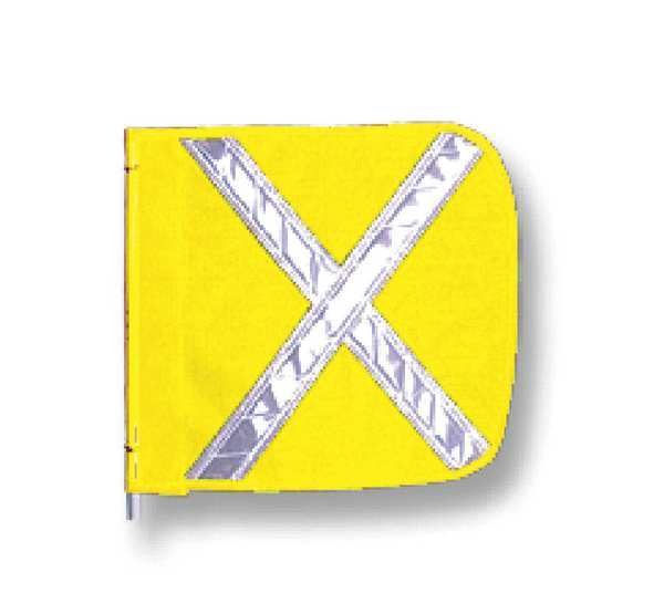 HD Flag, Reflexite X, 16x16 In, Yellow