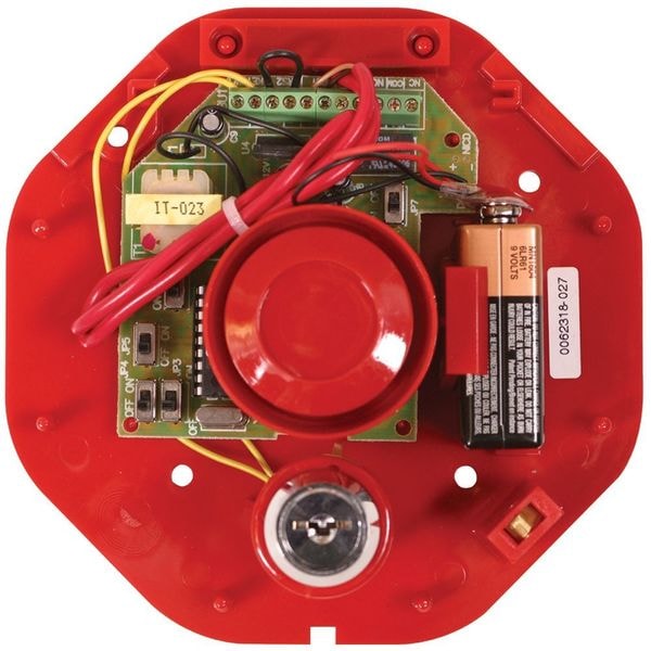 Exit Door Alarm, Horn, 105dB, Red