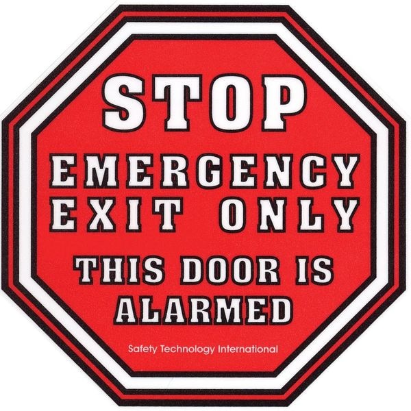 Exit Door Alarm, Horn, 105dB, Red