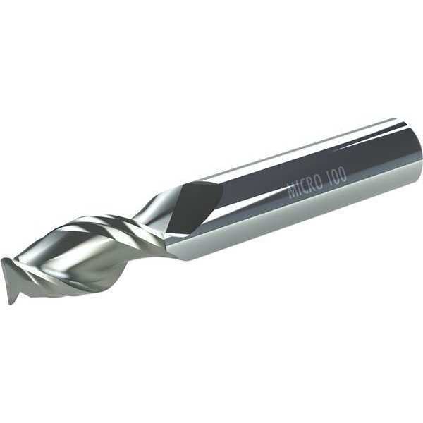 Carbide End Mill, Dia 1/4 In, Cut L 3/4 In