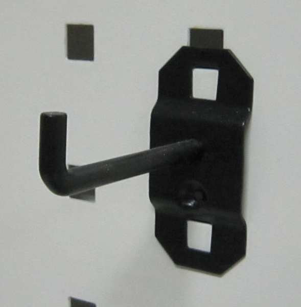Single Rod Pegboard Hook, 2 In, PK5