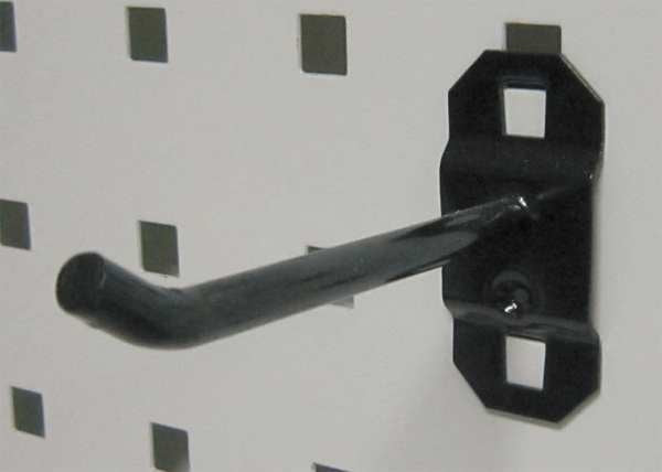 Single Rod Pegboard Hook, 3 In, PK5