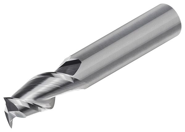 Carbide End Mill, Dia 3/32, Cut L 3/16