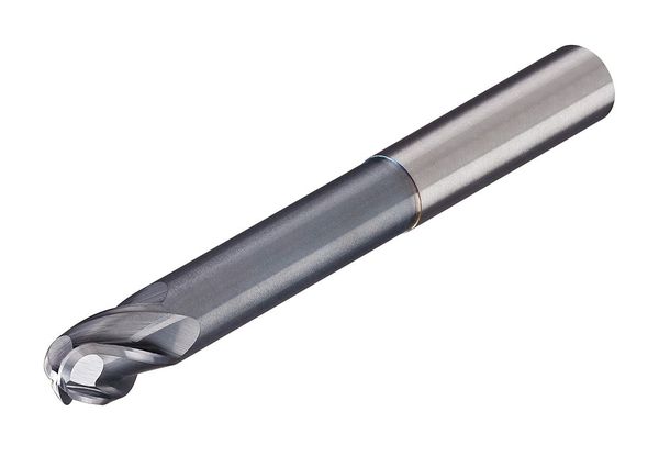 Carbide End Mill, Dia 1/4 In, Cut L 1/2 In