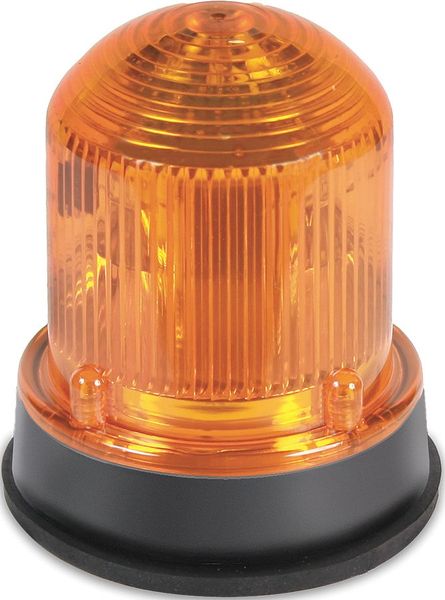 Warning Light, LED, 120VAC, Amber, 65 FPM