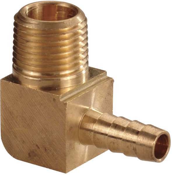 90 Degrees Elbow Hose Clamp, 3/8 in Hose I.D, 1/8 in Thread