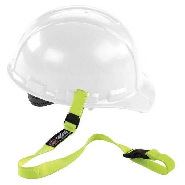 Hard Hat Lanyard w/ Buckle, Elastic, Lime