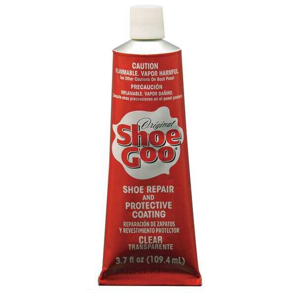 Shoe Repair Glue, Shoe GOO(R) Series, Clear, 1 to 3 day Full Cure, 3.7 oz, Tube