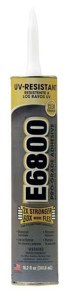 Adhesive, E6800 Series, Clear, 10.2 oz, Cartridge