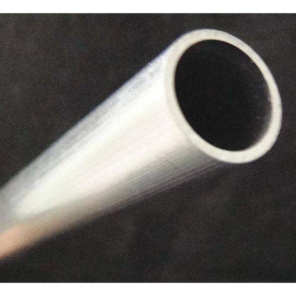 Tubing, Round, Aluminum, 6061-T6 Alloy Type, 1 ft. L.
