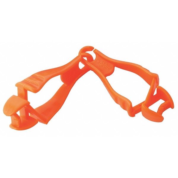 Glove Clip Holder, Dual Clips, Squids 3400 Series, Holds Gloves & Gear, Orange