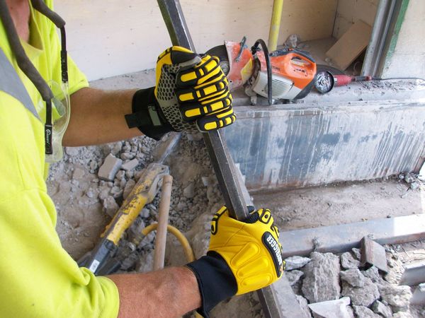 Mechanics Gloves, Impact Protection, S, PR