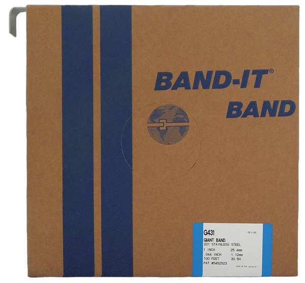 Stainless Steel Band, 44 mil, 100 ft. L