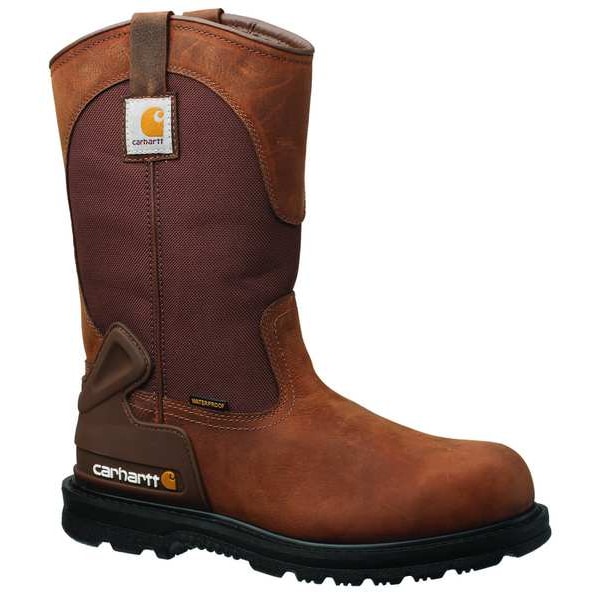 Size 10-1/2 Men's Western Boot Steel Work Boot, Brown
