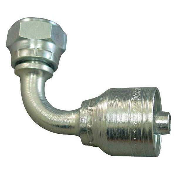Hydraulic Hose Fitting, 90deg Elbow Shape