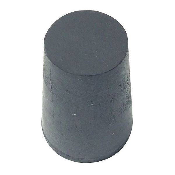 Stopper, 25mm, Rubber, Black, PK75