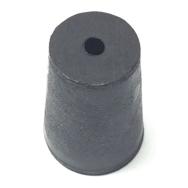 Stopper, 25mm, Rubber, Black, PK40