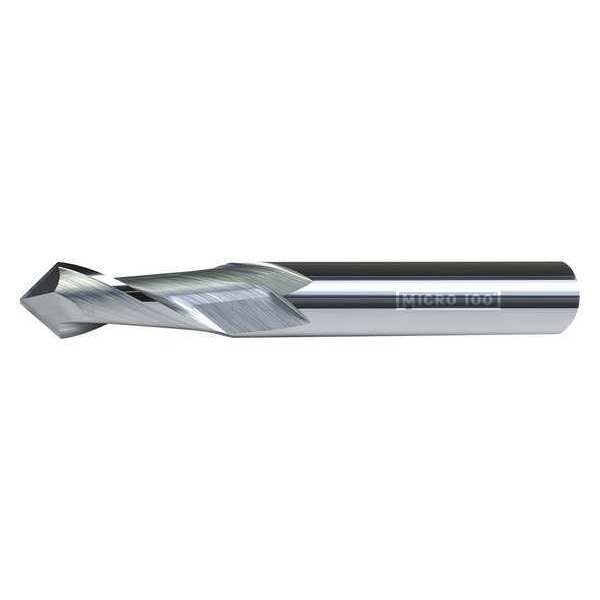 Carb End Mill, 3/16 In, 4FL, CC, Uncoated
