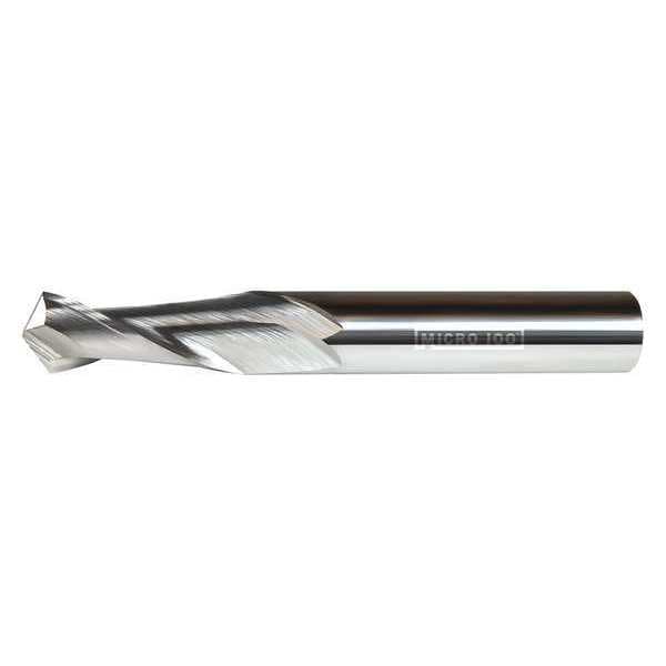 Carb End Mill, 4.00mm, 2FL, CC, AlTiN Coat