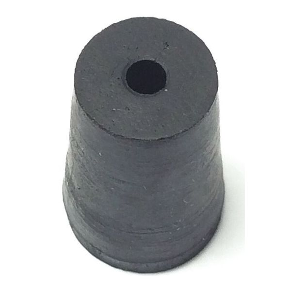 Stopper, 18mm, Rubber, Black, PK100
