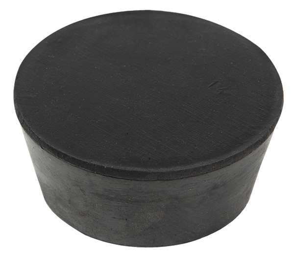 Stopper, 25mm, Rubber, Black, PK7