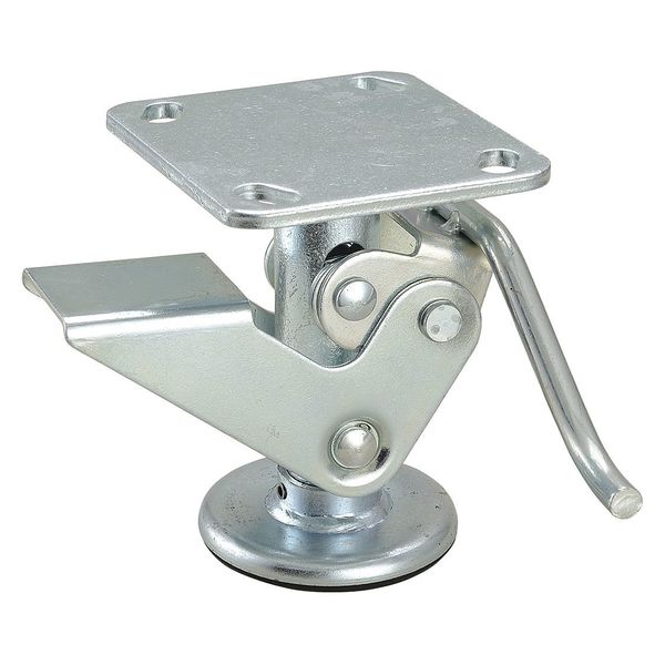 Floor Lock, Plate, 6 in. H, 4 x 4-1/2