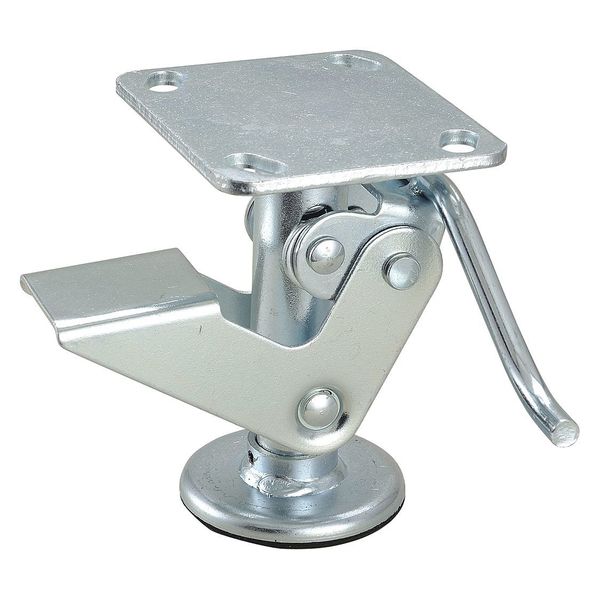 Floor Lock, Plate, 6-7/8 in. H, 4 x 4-1/2