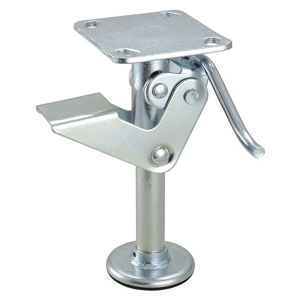 Floor Lock, Plate, 9-7/8 in. H, 4 x 4-1/2