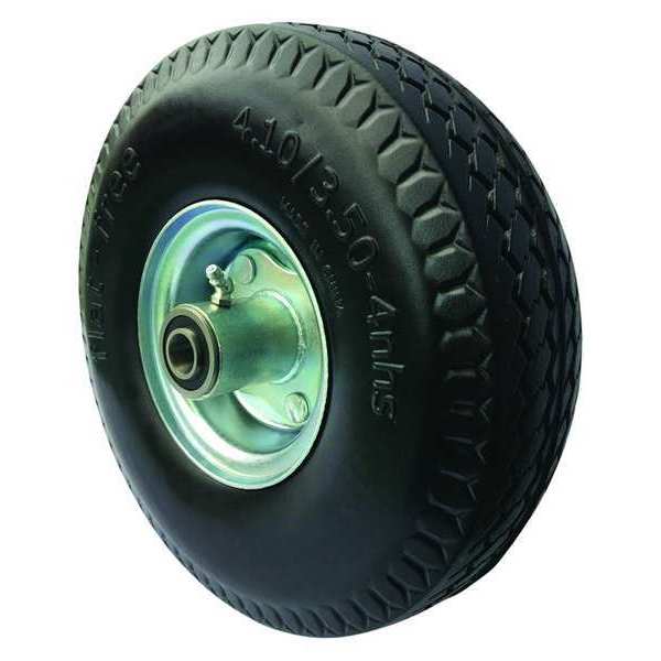 Solid Rubber Wheel, 10 in. Dia., 350 lb.