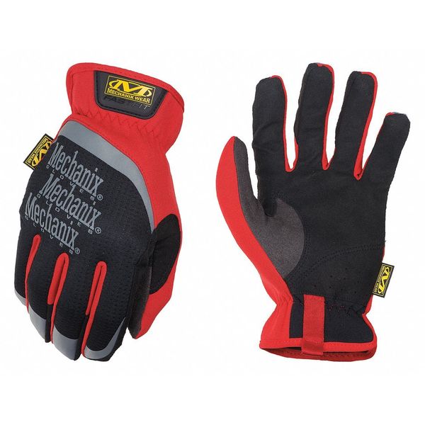 Mechanics Gloves, XL, Red, Anatomically Designed Two-Piece Palm, Form Fitting Trek Dry(R)