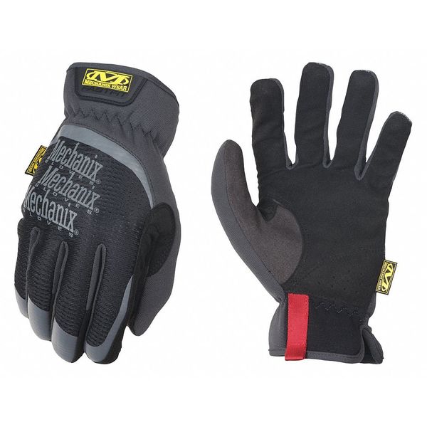 Mechanics Gloves, FastFit, TrekDry Material, High Dexterity, Black, Large, 1 Pair