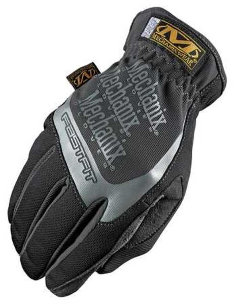 Mechanics Gloves, FastFit, TrekDry Material, High Dexterity, Black, Medium, 1 Pair