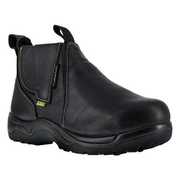 Size 12 Men's Chelsea Boot Steel Work Boot, Black