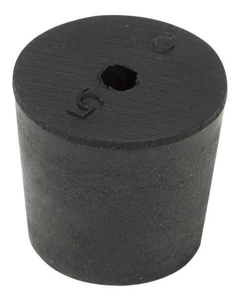 Stopper, 25mm, Rubber, Black, PK25