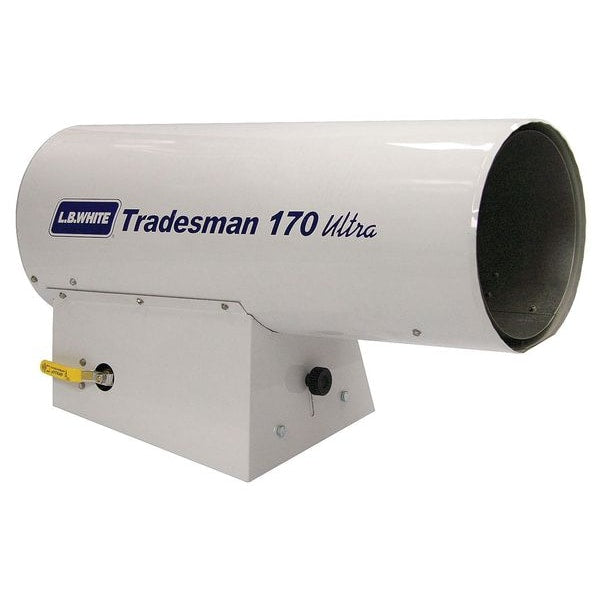 Forced Air Portable Gas Heater, Liquid Propane, 625 cfm, 10 in Wx