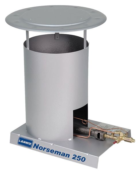 Convection Portable Gas Heater, Liquid Propane, 250,000 BtuH, 13 in Wx