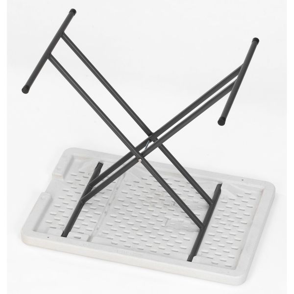 Rectangle IndestrucTableÃÂ® Classic Folding Table, Platinum Granite - 30