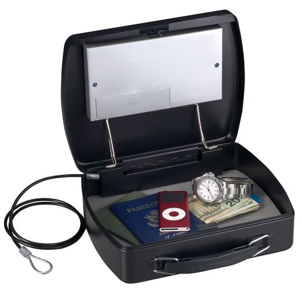 Compact Safe, 0.08 cu ft, 3 lb, Digital Keypad Lock