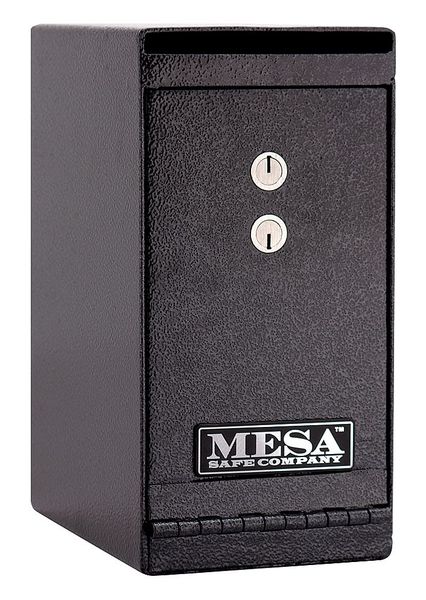Drop Slot Depository Safe, with Dual Keyed 20 lb, Hammered Gray, Steel