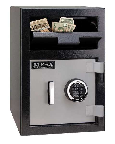 Depository Safe, with Electronic 86 lb, 0.8 cu ft, Steel