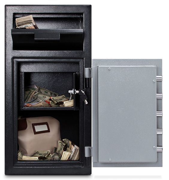Depository Safe, with Combination Dial 120 lb, 1.3 cu ft, Steel