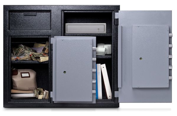Depository Safe, with Combination Dial 247 lb, 6.7 cu ft, Steel