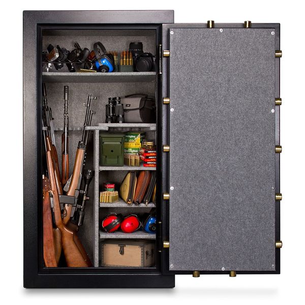 Rifle & Gun Safe, Electronic Lock, 665 lbs, 14 cu ft, 60 minute Fire Rating