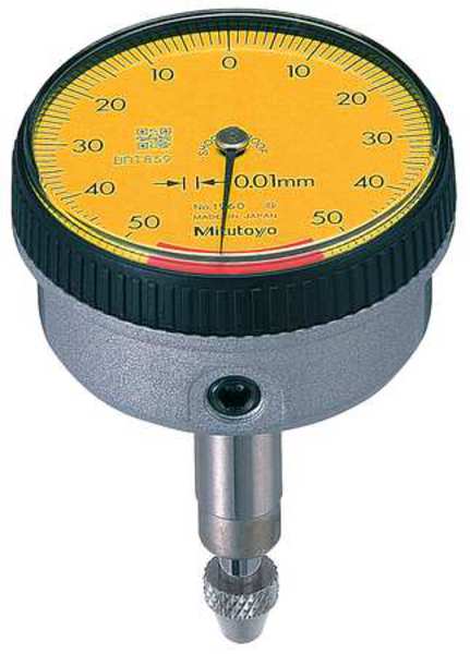 Dial Indicator, 0 to 1mm, 50-0-50