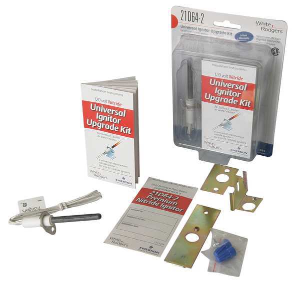 Hot Surface Ignitor, LP/NG, 120V AC, 15 1/2 in L., Nitride Ignitor