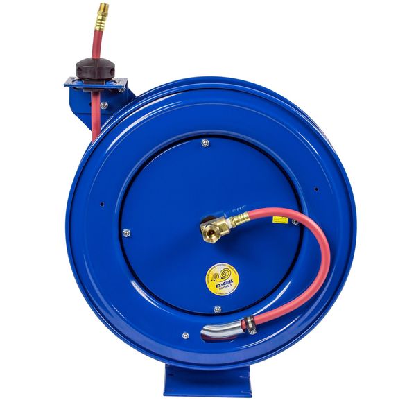 Spring Return Hose Reel, 1/2 in Hose Dia., 50 ft Length, 300 psi