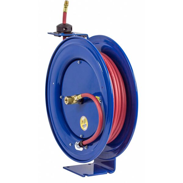 Spring Return Hose Reel, 1/2 in Hose Dia., 50 ft Length, 300 psi