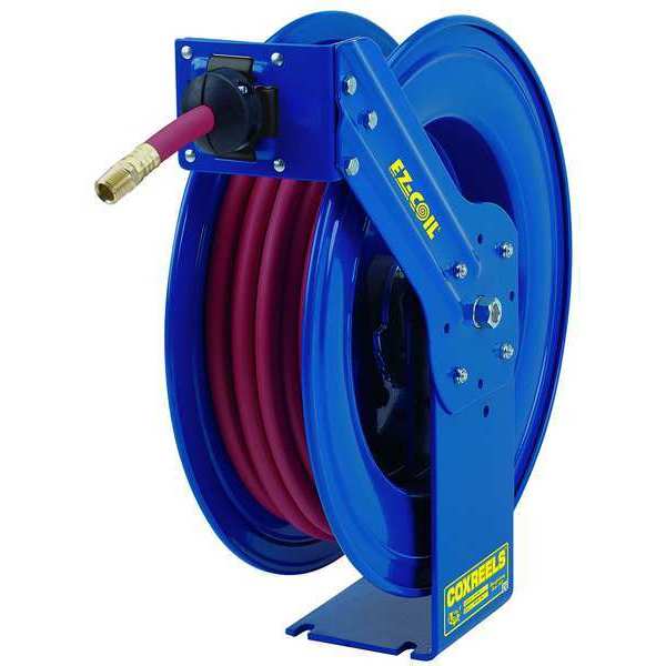 Spring Return Hose Reel, 1/2 in Hose Dia., 50 ft Length, 300 psi